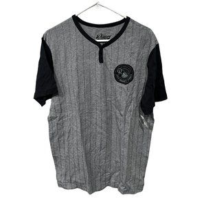 Disney Parks Unisex Patched Mickey Mouse 71 Logo Baseball Shirt Gray‎ Size M